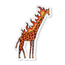 Burning Giraffe - Sticker